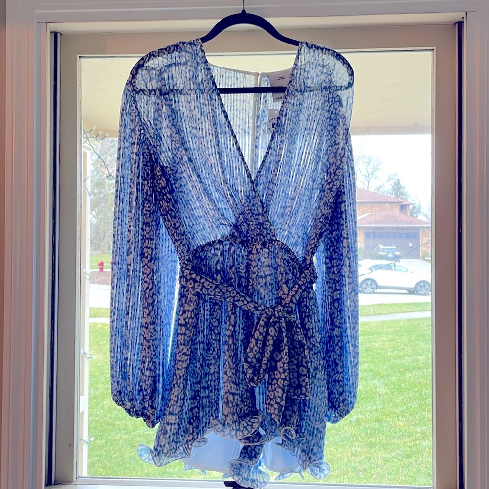 Blue Floral Romper